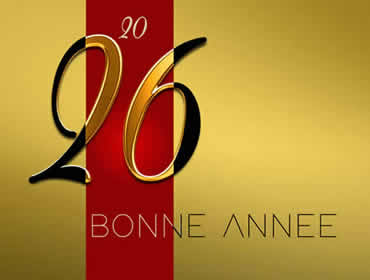 Carte de Vœux 2026 Professionnelle : Élégance Or et Noir