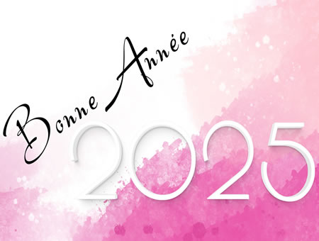 Bonne Année 2025 couleur violette