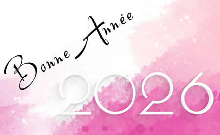 Bonne Année 2026 couleur violette