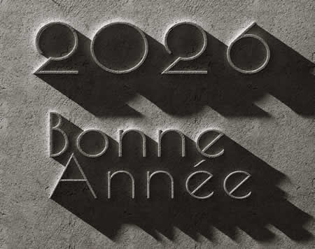 Bonne Année 2026 Effet De Texte En Pierre