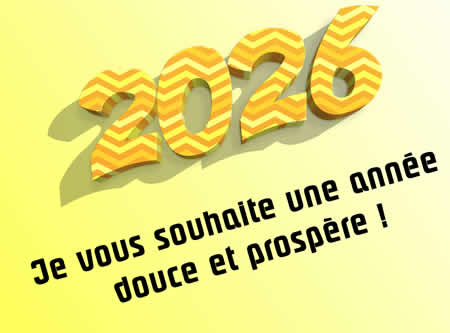 Cartes 2026 en rayures colorées