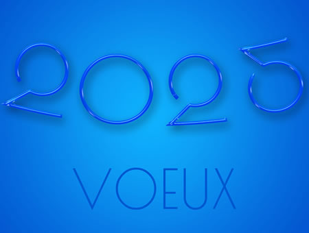 Image Vœux 2025 en bleu