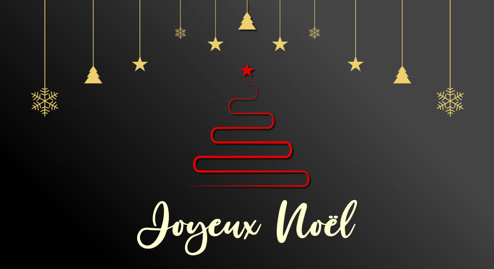 Image de joyeux Noël avec arbre minimaliste