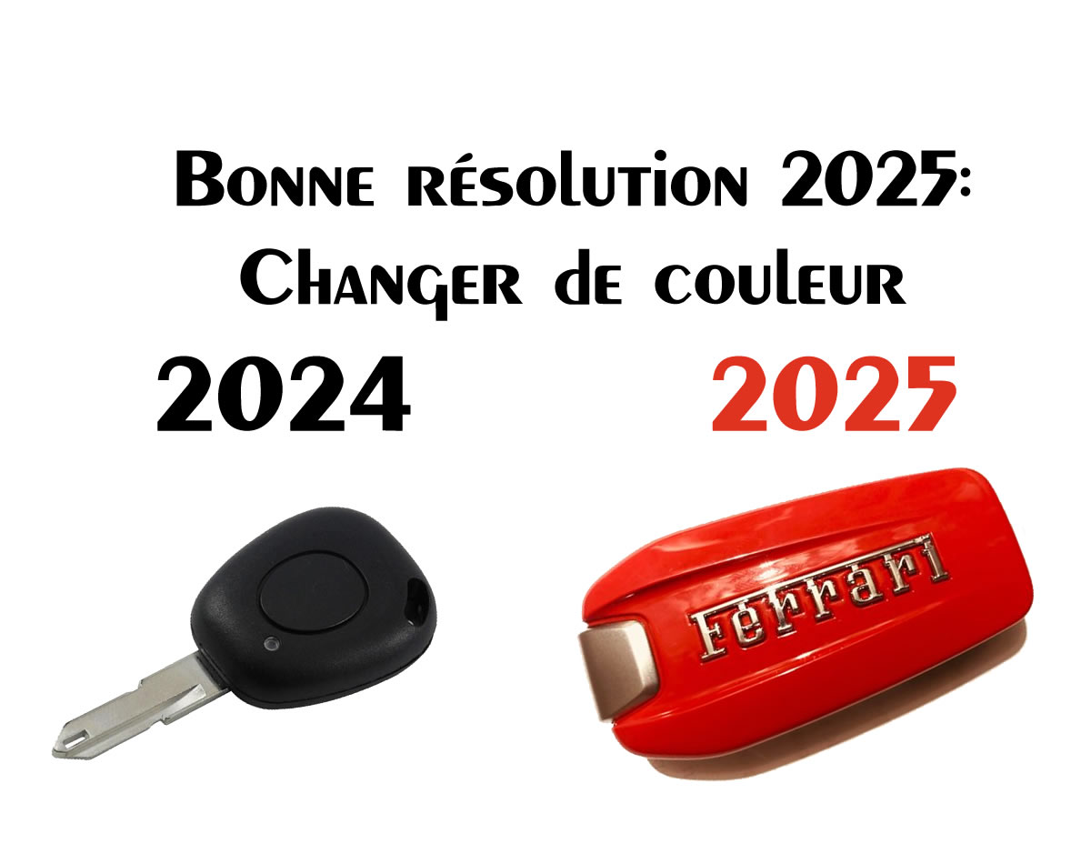 Changer de couleur en 2025. En 2025 du noir au rouge