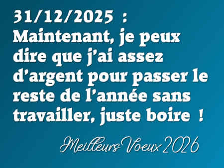 Cartes de voeux Je peux dire que j’ai assez d’argent