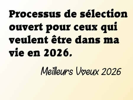 Cartes de Voeux : Être dans ma vie en 2026